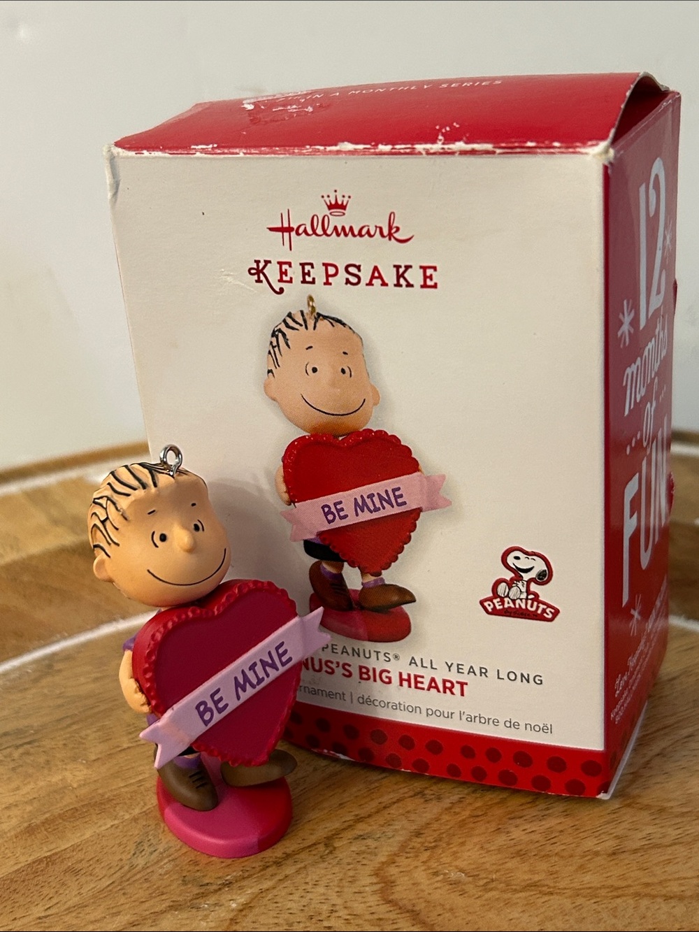 Hallmark Linus’s Big Heart Peanuts ornament Christmas tree or Valentine’s Day